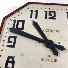 画像8: 1920-30's ☆BRILLIE☆ French Octagon Wall Clock  【特大です】 (8)