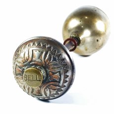 画像1:  Early-1900's ★BELL★ built-in Bell Doorknob  （＊音の動画有り） (1)
