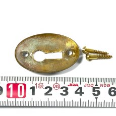 画像3: Antique Brass Key Hole Plate【マイナスネジ付き】 (3)