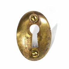 画像2: Antique Brass Key Hole Plate【マイナスネジ付き】 (2)