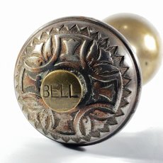 画像2:  Early-1900's ★BELL★ built-in Bell Doorknob  （＊音の動画有り） (2)