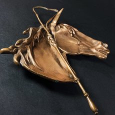 画像3: 1920-30's Bronze Horse Head Ashtray / Jewelry Tray (3)