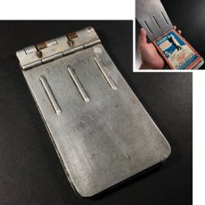 画像1: 1910-30's “超ミニ” Aluminum Clipboard (1)