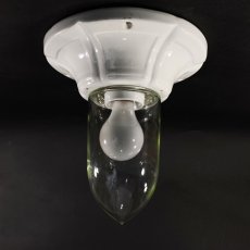 画像2: 【超特大】  1920-30's German Art Deco【Glass＆Porcelain】Ceiling Light (2)