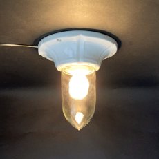 画像5: 【超特大】  1920-30's German Art Deco【Glass＆Porcelain】Ceiling Light (5)