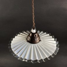 画像2: 1920-30's German Art Deco "Petticoat" Pendant Lamp (2)
