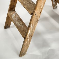 画像3: 1900-20's “Shabby Chic” German Wooden Stepladder (3)