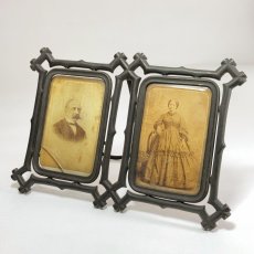 画像1: 1890-1910's German Art Nouveau “Bamboo” Photo Frame  (1)