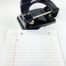 画像9: 1930's “Adjustable” 3-HOLE Paper Punch  【Dead-Stock】 (9)