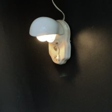 画像8: 1920's “Shabby” Art Deco Porcelain Bathroom Lamp (8)