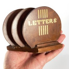 画像7: =LETTERS=　 1930's【ART DECO】Wooden Letter Holder (7)