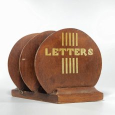 画像3: =LETTERS=　 1930's【ART DECO】Wooden Letter Holder (3)