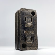 画像2: 【処分品】  1920-30's “LIGHT MOTOR” 2-Outlet  (2)