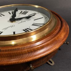 画像12: 1890-1910's ★BRILLIE★ French Wooden Wall Clock 【Mint Condition】 (12)