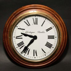 画像2: 1890-1910's ★BRILLIE★ French Wooden Wall Clock 【Mint Condition】 (2)