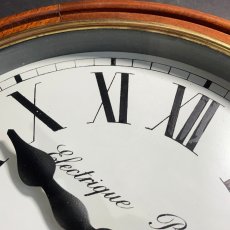 画像8: 1890-1910's ★BRILLIE★ French Wooden Wall Clock 【Mint Condition】 (8)