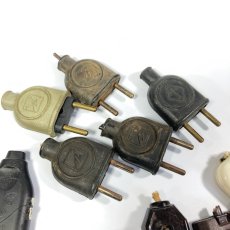 画像3: 【処分品】 Lot of 14 French Electric Plugs (3)