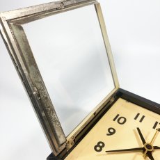 画像8: 1930's ★Art-Deco★ Square Wood Clock 【Wall /Table /Shelf 】 (8)