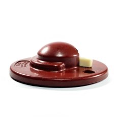 画像4: 1920-30's   ★ Art Deco ★  “ROUND” Bakelite Switch  【Wine Red】 (4)