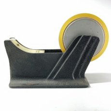 画像2: 1940-50's "STREAMLINE" Iron Tape Dispenser 【Black】 (2)