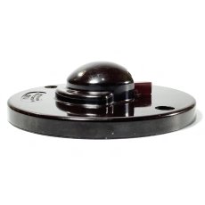 画像5: 1920-30's   ☆ Art Deco ☆  “ROUND” Bakelite Switch  【Dark Brown】 (5)