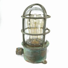 画像4: 1930-40's "Explosion Proof" Bronze Ship's Sconce (4)