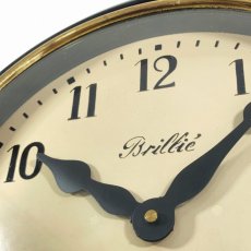 画像5: 1910's ☆BRILLIE☆   French Art Deco Wooden Wall Clock  【Gold×Black】 (5)