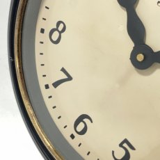 画像8: 1910's ☆BRILLIE☆   French Art Deco Wooden Wall Clock  【Gold×Black】 (8)