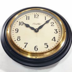 画像3: 1910's ☆BRILLIE☆   French Art Deco Wooden Wall Clock  【Gold×Black】 (3)