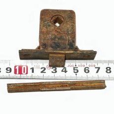 画像3: 【処分品】 1910-30's Iron Mini Latch with Doorknob Shaft (3)