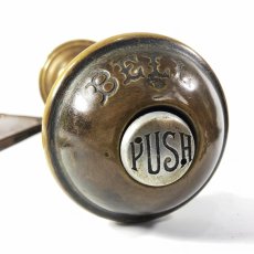 画像4: ★BELL★PUSH★  1900's "COMBINATION" Door Knob ＆ BELL   【Complete Set】 (4)