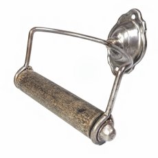 画像2:  1920's Solid Steel Frame Toilet Paper Holder (2)