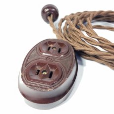 画像2: 1920's "Art-Deco" Extension Cord (2)