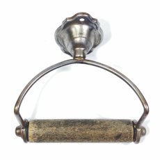 画像4:  1920's Solid Steel Frame Toilet Paper Holder (4)