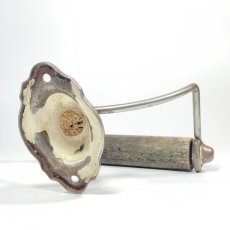 画像3:  1920's Solid Steel Frame Toilet Paper Holder (3)