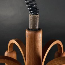 画像7: ☆レア・昇降式☆  1960's【DOMUS】German Wood Chandelier (7)