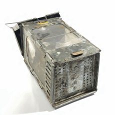 画像7: 1910-20's "Galvanized Steel" Folding Candle Lantern (7)