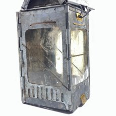 画像4: 1910-20's "Galvanized Steel" Folding Candle Lantern (4)