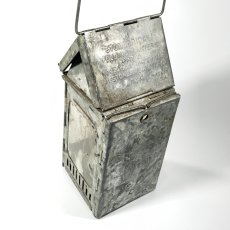 画像6: 1910-20's "Galvanized Steel" Folding Candle Lantern (6)