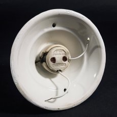 画像5: 1930's Art Deco Porcelain Bare Bulb Light (5)