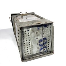 画像7: 1910-20's "Galvanized Steel" Folding Candle Lantern (7)