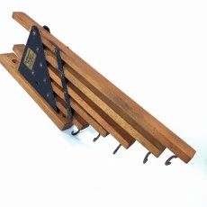 画像6: 1920-30's "Holds more Hanger" Wood＆STEEL Folding Hanger (6)