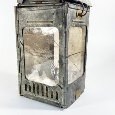 画像4: 1910-20's "Galvanized Steel" Folding Candle Lantern (4)