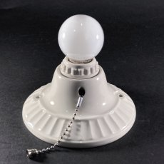 画像3: 1930's Art Deco Porcelain Bare Bulb Light (3)