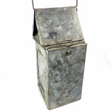 画像6: 1910-20's "Galvanized Steel" Folding Candle Lantern (6)