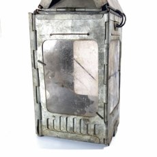 画像5: 1910-20's "Galvanized Steel" Folding Candle Lantern (5)