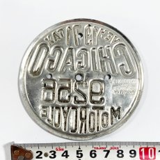 画像4: 【1971 CHICAGO】Motorcycle Vehicle Tax License Plate Medallion Tag (4)