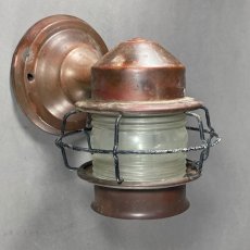 画像2: 1930-40's "Shabby" Caged Porch Lamp (2)