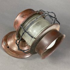 画像6: 1930-40's "Shabby" Caged Porch Lamp (6)