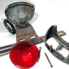 画像13: 1950's  ★Electroline★  Cast Aluminum Tail Light & License Plate (13)